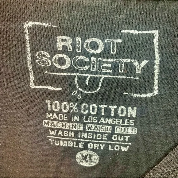 Vintage California Tank XL 100% Cotton Black Southwest Design Riot Society - Picture 10 of 14